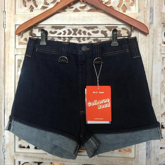 NWT M.I.H Jeans High Waisted Bay Short in Rinse 30 - Picture 7 of 16